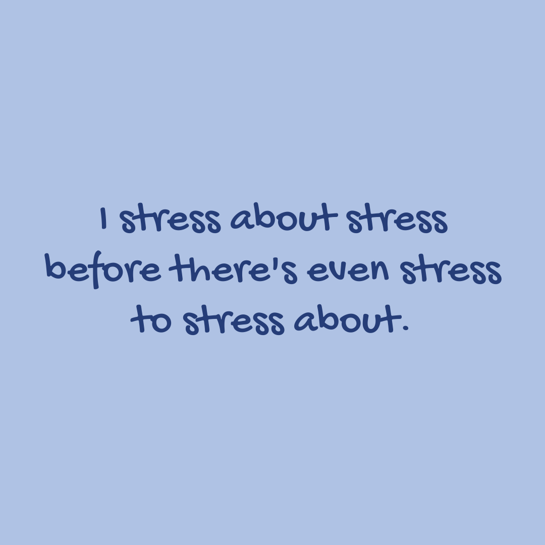Saying on a blue background